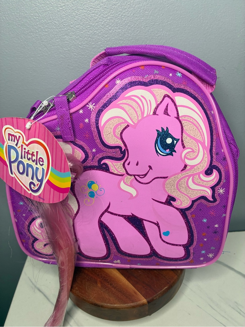 2008 My Little Pony Pinkie Pie Insulated Lunch Bag w/ Ponytail NWT
